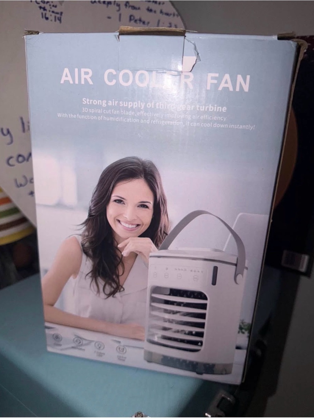 Air Cooler Fan Portable Personal Cooler - White